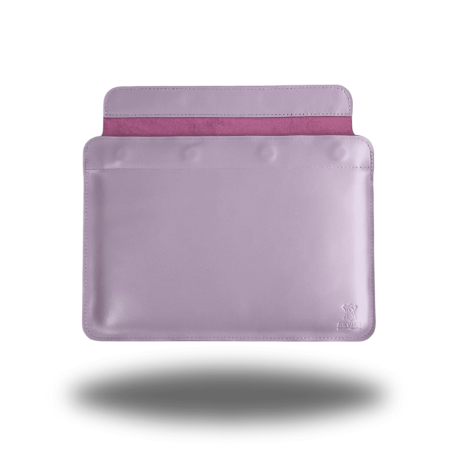 Шкіряний чохол на магнітах для MacBook (кайзер) Бузьковий