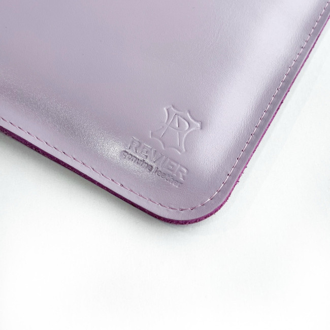 Шкіряний чохол на магнітах для MacBook (кайзер) Бузьковий