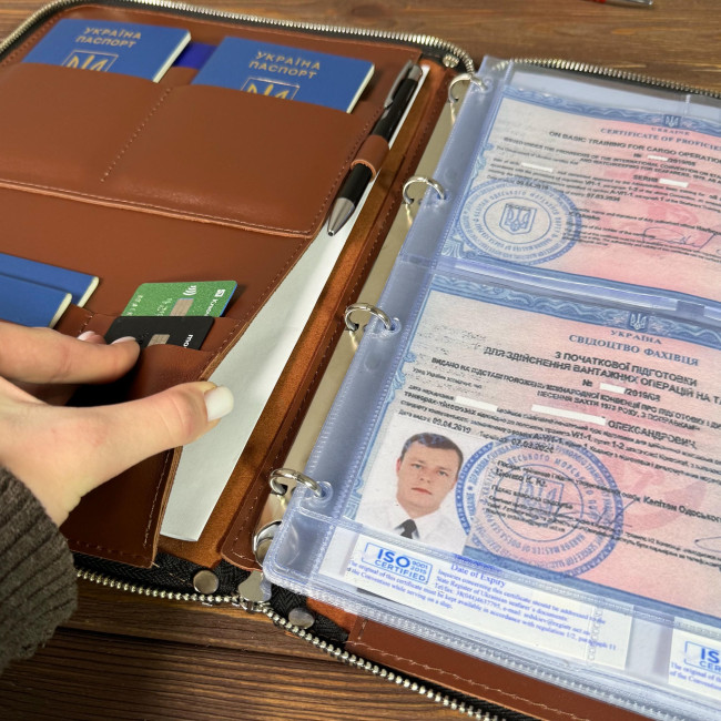 Папка моряка на змійці (кайзер) Коньяк