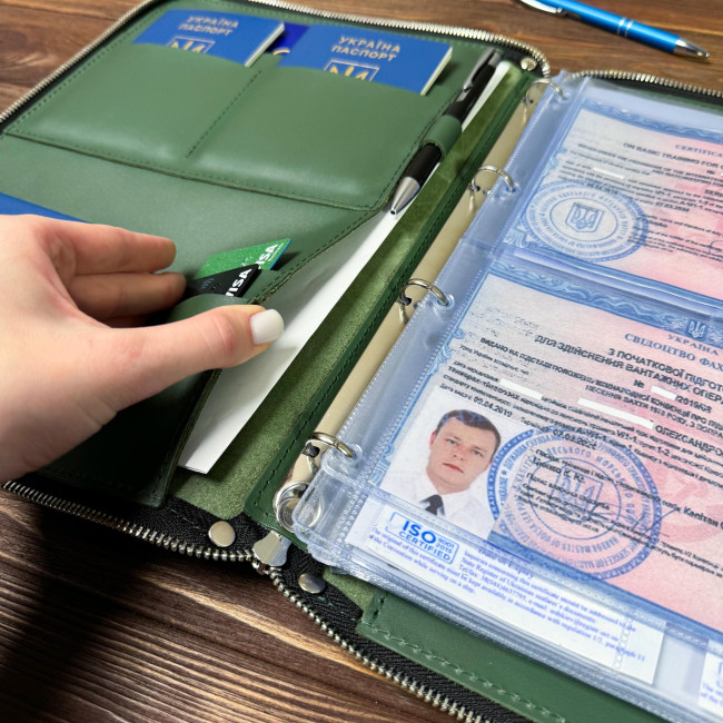 Папка моряка на змійці (кайзер) Зелений