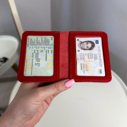 Автопортмоне на 2 вік. (кайзер) Червоний