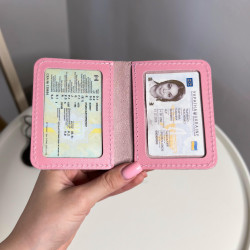Автопортмоне на 2 вік. (кайзер) Рожевий