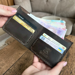Маленький гаманець мінімаліст (крейзі) шоколад