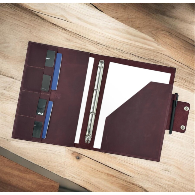 Папка для сімейних документів А4 (крейзі) марсала