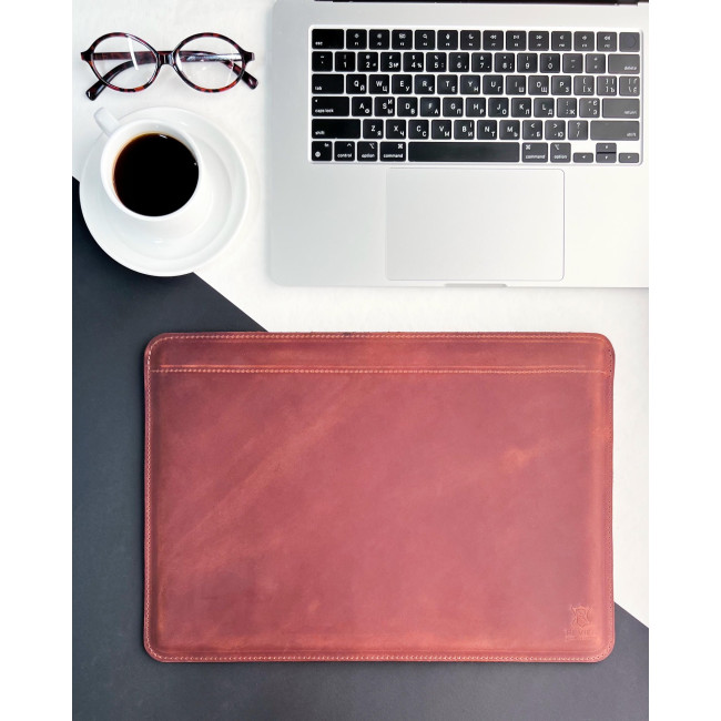 Шкіряний чохол стандарт для MacBook (крейзи) Коньячний Шкіряний чохол стандарт для MacBook (крейзи) Коньячний