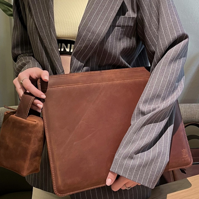 Шкіряний чохол стандарт для MacBook (крейзи) Коньячний Шкіряний чохол стандарт для MacBook (крейзи) Коньячний