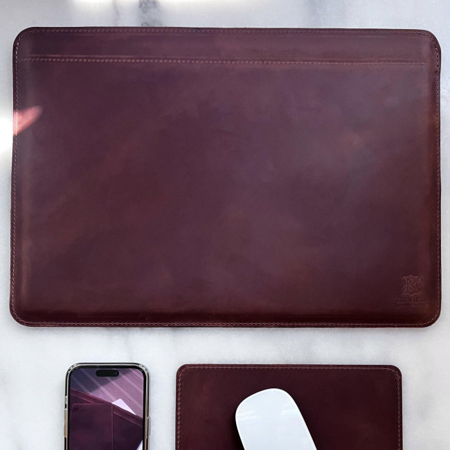Шкіряний чохол стандарт для MacBook (крейзи) Коньячний Шкіряний чохол стандарт для MacBook (крейзи) Коньячний