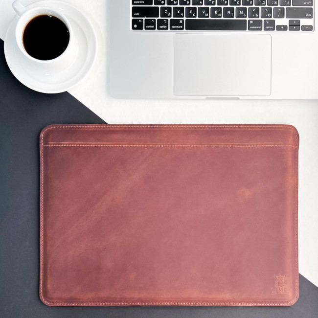 Шкіряний чохол стандарт для MacBook (крейзи) Коньячний Шкіряний чохол стандарт для MacBook (крейзи) Коньячний