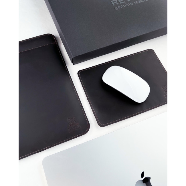 Шкіряний чохол стандарт для MacBook (крейзи) Шоколад