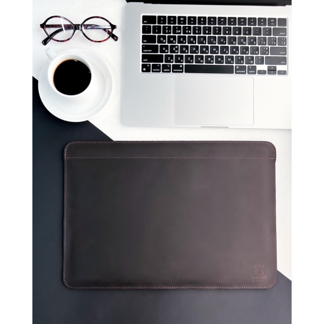 Шкіряний чохол стандарт для MacBook (крейзи) Шоколад