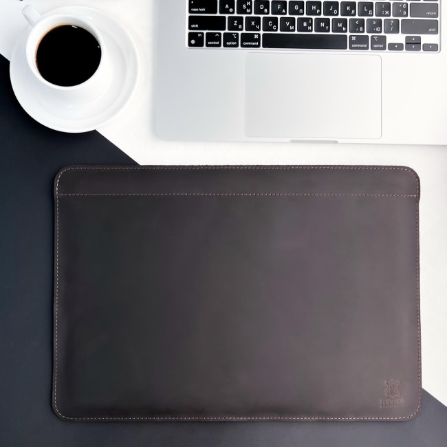 Шкіряний чохол стандарт для MacBook (крейзи) Шоколад
