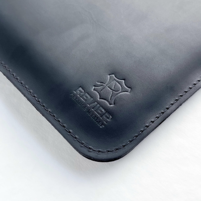 Шкіряна сумка для MacBook (крейзи) Чорний