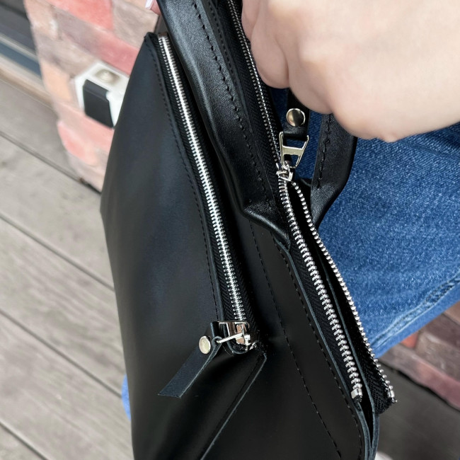 Шкіряна сумка для MacBook (кайзер) Чорний