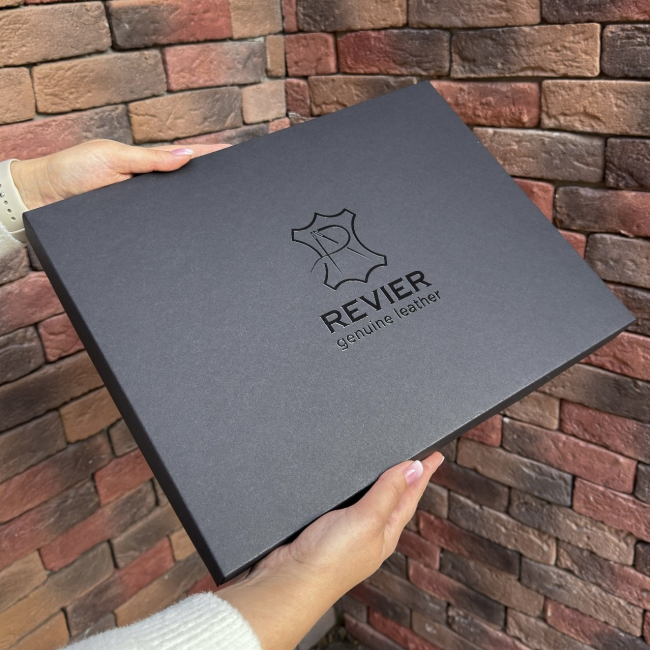 Шкіряна сумка для MacBook (кайзер) Чорний