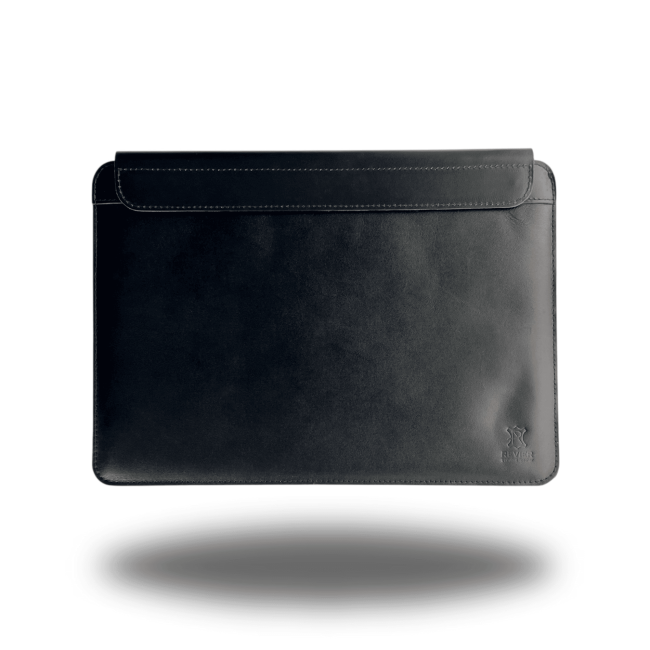 Шкіряний чохол на магнітах для MacBook (кайзер) Чорний