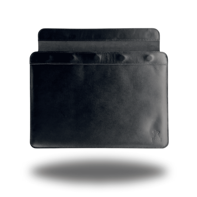 Шкіряний чохол на магнітах для MacBook (кайзер) Чорний