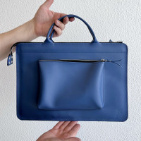 Кожаная сумка для MacBook (кайзер) Амплуа-блу