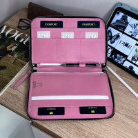 Папка для документів A5 шкіра (кайзер) рожевий