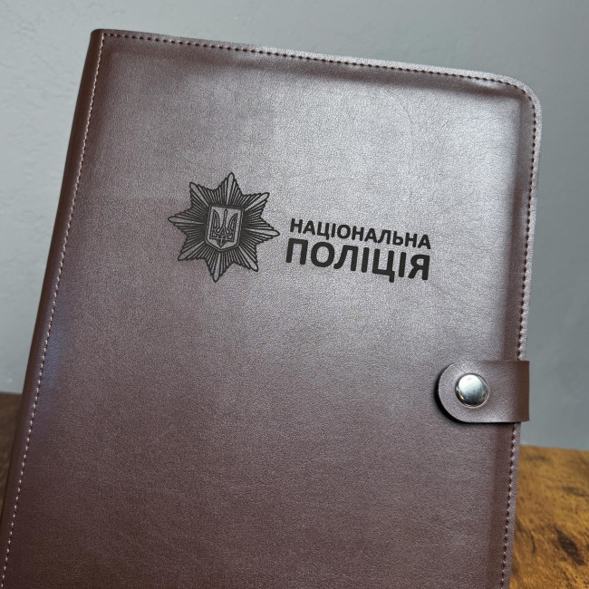 Папка із затискачем на твердій основі Еко шоколад